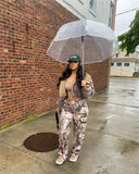 Fashion Casual Loose Straight High Waist