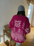 Jacquard Christmas Sweater-Outfit