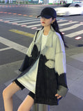 New Spring Loose Korean American Retro Hong Kong Style Jacket Gradient Denim Jacket Women's