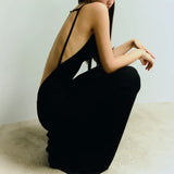 Fongt 2024 New Fashion Sexy Back Hollow Out Slim Show Thin Sling Horn