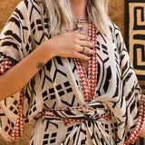 Fongt New Cardigan Loose Long Sunscreen Beach Vacation Coat Bikini Swimsuit Smock Over The Female