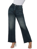 Vintage Women Wide Leg Pants Loose And Slim Cat Beard Monkey Jeans-Outfit