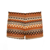 Fongt Cloth Forget The Holiday Style Retro Bead Design Hanging Neck Vest Striped Shorts Hot Beach Blouse