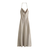 New Silk Satin Texture Underwear Dress 8937361307-Outfit