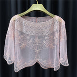 Thin Dress Accessories Shoulder Yarn Pullover Sequined