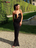 Sexy Ruffles Dress Woman Irregular Strapless Summer Trend Backless Spaghetti Straps Thin Chic Party Skinny Slim Vestidos-Outfit