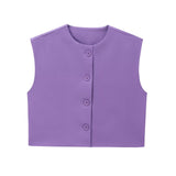 New Series Breasted Round-Neck Vest 2532178-Outfit
