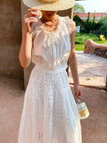 Fongt South Oil Women's Dresses White Dresses Women's Summer Dresses Vacation Women's