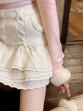 Ruffled Layered Lace Mini