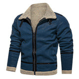 Fongt Order 2025 New Thick Haired Man Coat Long Coat Wish Imitation Leather Velvet Japan And South Korea Leisure