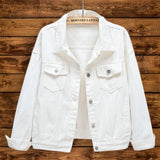 Fongt Denim Jacket Women's Loose Summer Korean Casual Versatile 2024 Short Jacket Long Sleeve Jacket-Outfit