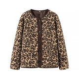 Fongt Homemade New Women's Classic Fashion Fashioned Hsinth Lambs Leopard Coat