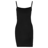 Summer Fashion Sexy Sleeveless Slim Backpack Hip Dress-Outfit