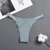 Panties Thong Pantys Underwear Women's Panties Cotton Briefs Female Underpants Solid Color Intimates Lingerie for