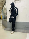 Fongt Trench Coat Embroidered Corteiz Windproof Jacket Zipper Hoodie()