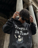 Fongt Korean Autumn And Winter New Personalized Pattern Print Hoodie