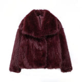 Fongt Winter New Women's Artificial Fur Effect Short Coat 4360240-Outfit
