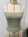 Fongt New Strapless Three-Color Texture Sense Slim Sexy Thin Pit Strip With A Strapless Jacket Female-Outfit