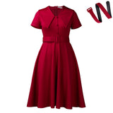 Fongt Women's Fashion Temperament Dolls Short-Sleeved Elastic Dress On African Dress