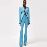 Fongt New Star Fashion Three-Dimensional Flower Without A Suit With A Trout Set Two-Piece Set