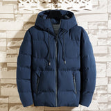 Padded Jacket Men's Autumn and Winter Jackets 2021 New Casual Clothing Plus Size Hooded Thick Warm Parkas Coat
