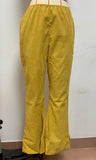 Fongt Autumn And Winter Women's Solid Color High Waist Repair Micro-Trumpet Trousers Cord Velvet Tight Waist Casual Pants