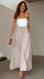 Fongt Women's New Trousers Summer Fashion Loose Leisure Wide Leg Pants