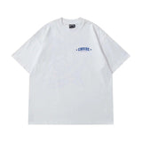 Phantom Letter Print Oversized Short Sleeve Tee-Outfit