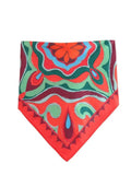 Summer Halter Scarf Blouse Printed Vertical Trousers Set-Outfit
