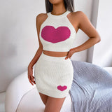 Shooting Spring And Summer Casual Love Bump Color Umbilled Coat Ass Skirt Suit Women's