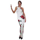 Digital Printed Summer Women's High-End Dresses French Dresses Vacation Elegant Sexy Party Dresses Club Outfits-Outfit