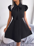 Wind Shooting 2025 Spring And Summer Temperament Tice With Waist Swing 100 Folded Skirt Women's