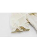 Collar Dress For Women Clothes 2023 Elegant Bow Agaric Lace Short Sleeve 2023 Summer A-line Dress High Waist Midi