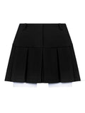 Cropped Blazer And Pleated Mini Skirt Set-Outfit