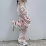 Patchwork Corduroy 90s Cargo Pants-Outfit