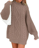 Fongt Hot Style Women's Knit Sweater Autumn And Winter Twisted Flower Long Sleeve Loose