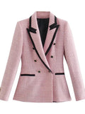 Tweed Contrast Blazer-Outfit