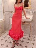 Fongt Women's Solid Color Swing With Dress Body Quality Dress Dress 8159