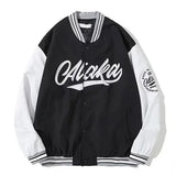 Contrast Motorcycle Jacket-Outfit