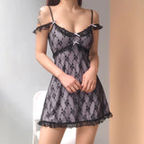 Bow Embroidered Mini