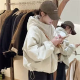 Short Double Zipper Hat Clip Cotton Jacket Female Autumn Winter New Small Loose Show Thin Versatile Casual Jacket-Outfit