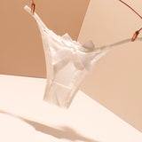 Fongt Lace Thongs Without Scars 2025 New Perspective Temptation Cotton Low-Rise Hot Solid-Colored Girl Trousers Head