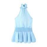 Fongt ZA Summer New Temperament Elegant Belt Dress Waist Dress
