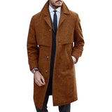 Fongt European Version Of The New Hair, The Man's Coat, The Long Coat Ebay Bursts Of Large Code Single Buckle