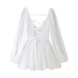 Fongt Women's Hot Cuff V Neck Sexy Dress-Outfit