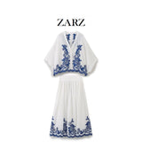 Fongt Homemade New Women's Fashion Series Clamming Embroidered Shirts