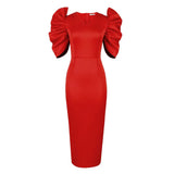 Fongt Hollow Slamwn Folding High-Waisted Banquet Event Evening Dress Dress Girl Dress