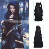 Sleeve Satin Round Neck Irregular Belt Women's Dress Halloween