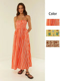 Fongt Summer New Women's Wear Temperament Casual One-Word Collar Halter Dress 88167-Outfit