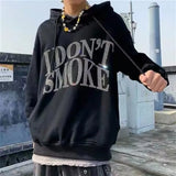 Gothic letters hot drilling hoodie new street fashion brand
